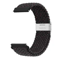 Nylon Braided Bracelet Strap - Universal Fit for Gear s3 frontier (Black Unity)