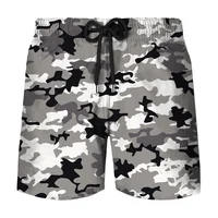 Fashion Camouflage Board Shorts Men Fashion 3D Printed Camo Quick Dry  Swimming Trunks Cool Ice Loose Shorts Summer Short Pants 1