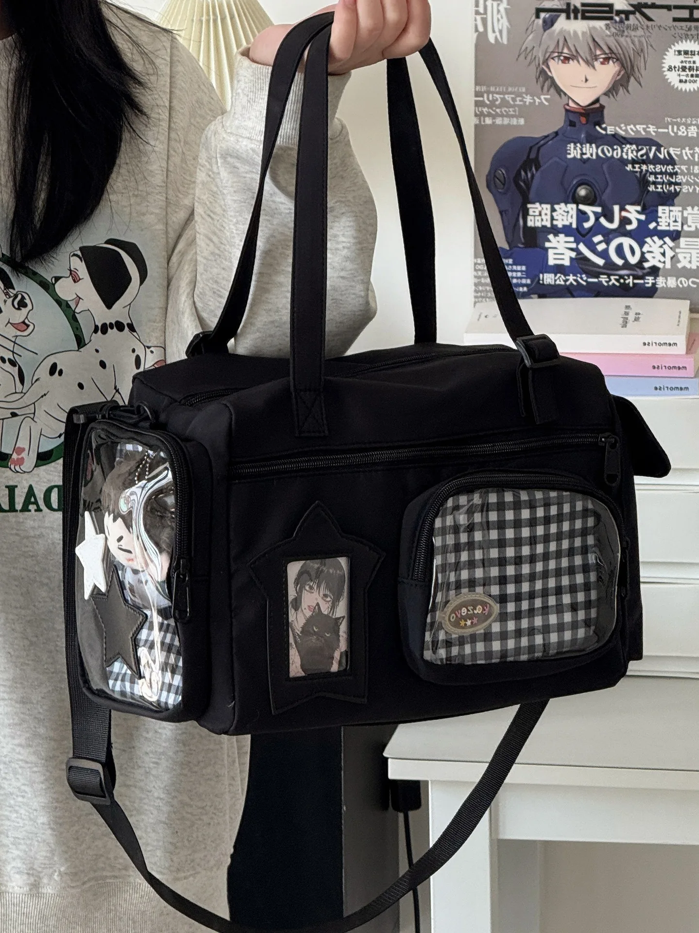 Large Capacity Versatile Shoulder Bag For Women Kawaii Style_voghion.com