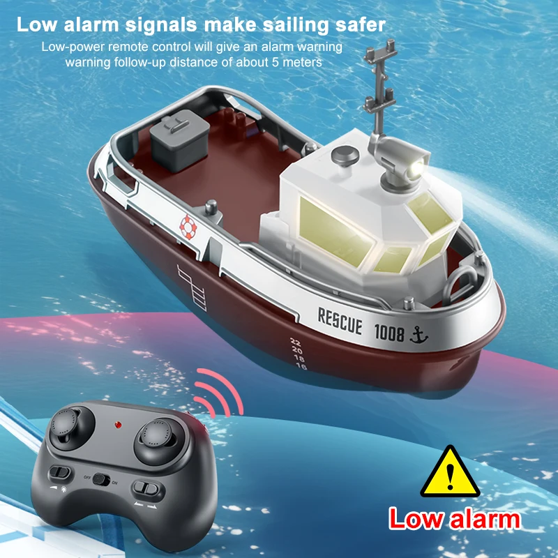1: 32 Rc Boat Mini High-Speed Boat Rc Remote Control Boat Tugboat Toy Can Be Launched Model Boat Gift 3