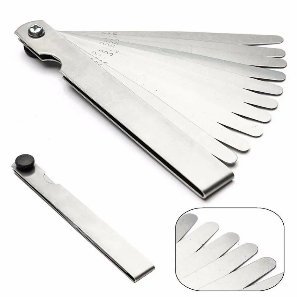 Description Picture 6 of item17 Blades Feeler Gauge High Precision Metric Thickness Gauge Foldable Stainless Steel Gap Gages Blades Feeler Measurements Tool