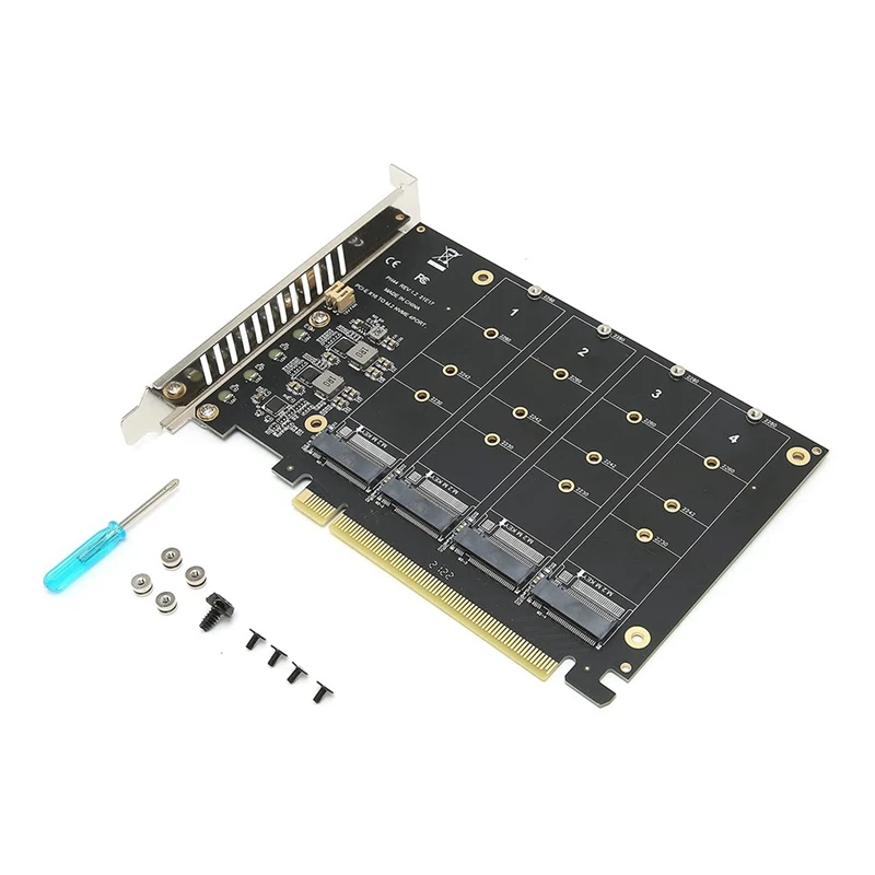 

2 шт., 4 порта M.2 Nvme SSD на PCIE X16M Key, жесткий диск