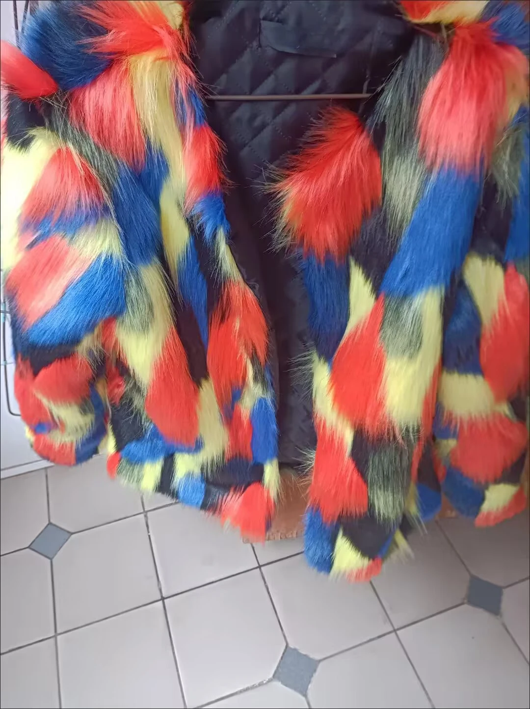 2023 Winter Korean Style Women's Faux Fur Jacket Colorful Round Neck Short Design Trendy Coats Female Faux Fox Fur Outwear S-9XL