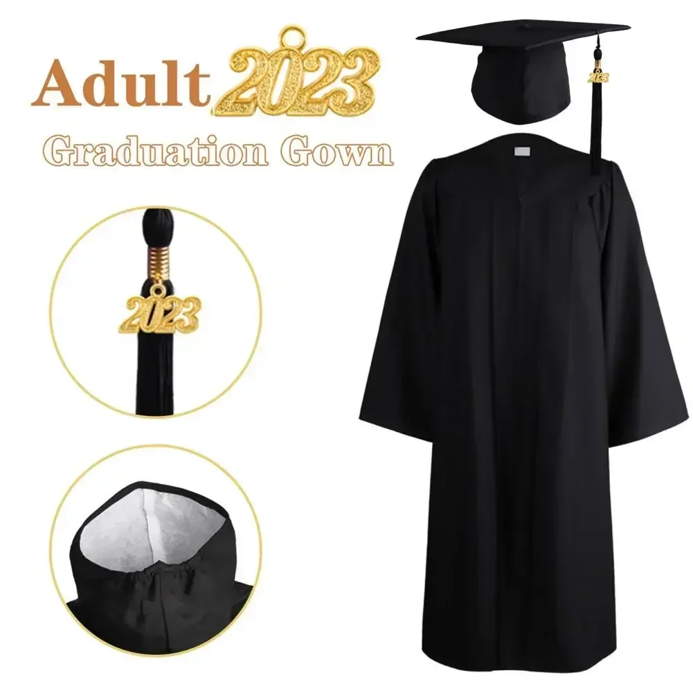 

Ceremony Academic Top Graduation Gown Comfortable Degree Photography Cardigan 2023 Dress 1 Hat Set Universal