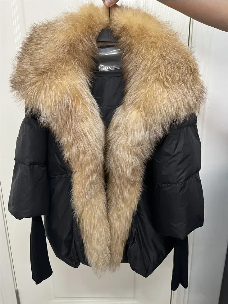 OFTBUY  Winter Jacket Women duck down Parka Real Fox Raccoon Fur Collar Hooded Thick Warm Streetwear Outerwear Natural Fur Coat 5