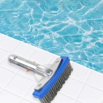 Spazzola in acciaio inossidabile per piscina da 5,5 pollici per attrezzature per la pulizia della parete del pavimento dello stagno della Spa 1