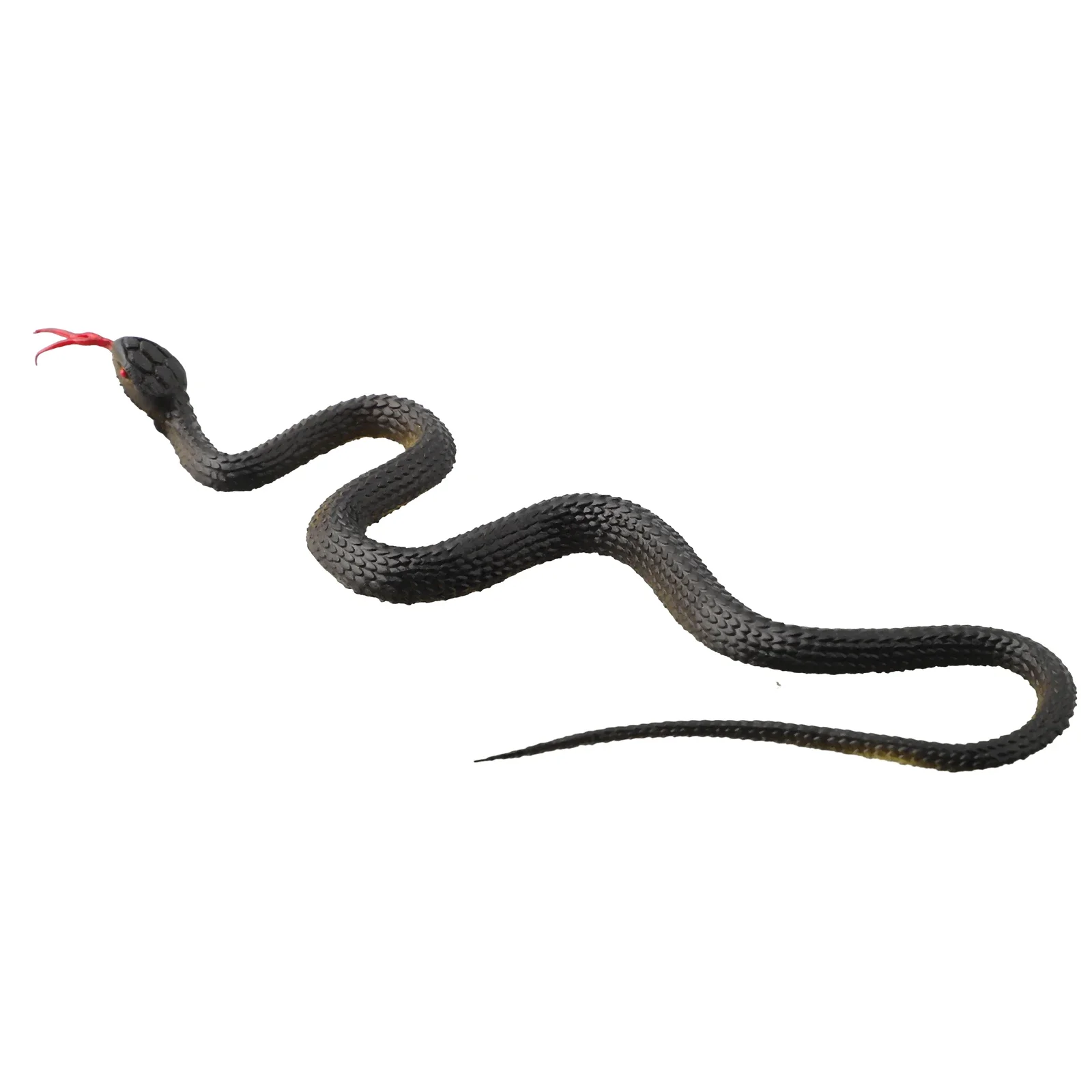 

45cm Fake Realistic Rubber Toy Snake North US Green Anaconda Scary Halloween To Scare Birds Props Prank Trick Toy Accessories
