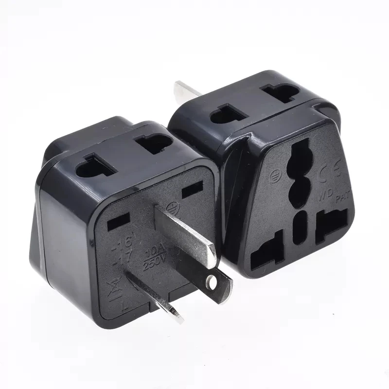 

100pcs Universal AU Travel Power Plug Adapter Type Socket Universal EU/UK/AU/US to AU 3 Pin Power Plug Travel Conversion