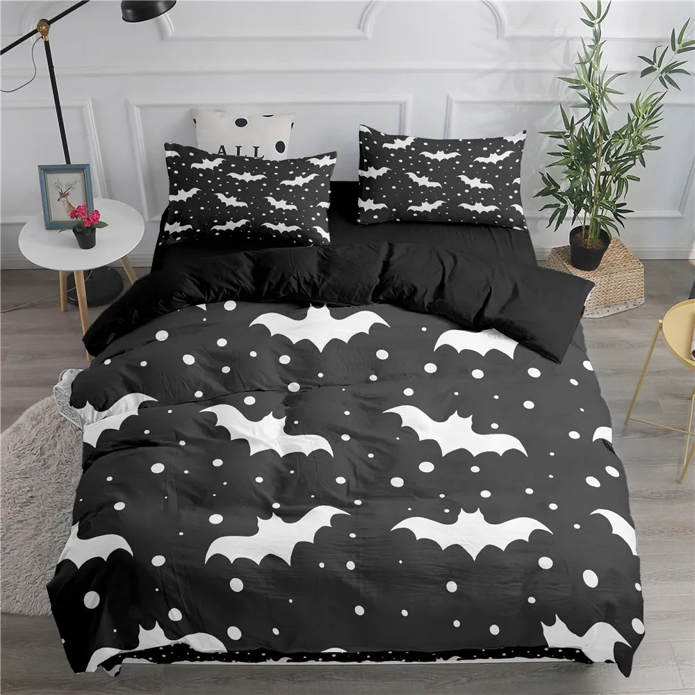 Halloween Zombie Duvet Cover Set, Gothic Dorm Bedding, Horror