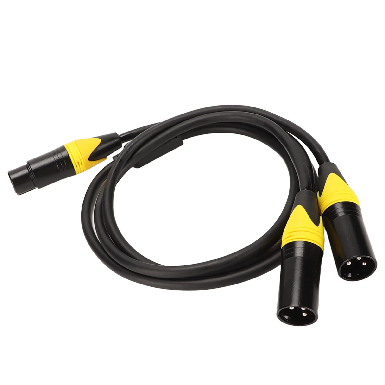 XLR Splitter Cable - Premium Noiseless Low Loss Y Cord for Mic, Speaker & Mixer 3.3ft