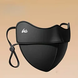Luxurious Women's 3D Knit Face Mask - Windproof & Insulating with Ear Loops (Black)