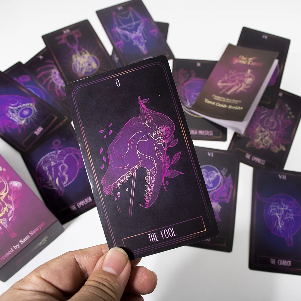 The Bone Tarot Deck intuitive divination deck 78 card tarot gilt edge with booklet gilt edge Fortune Telling Game Divination Too 2