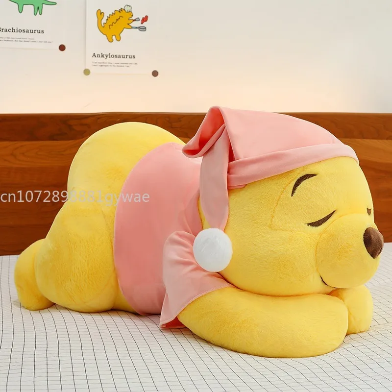 MINISO cute lying style Pooh Pooh plush toy doll cartoon bear pillow 4