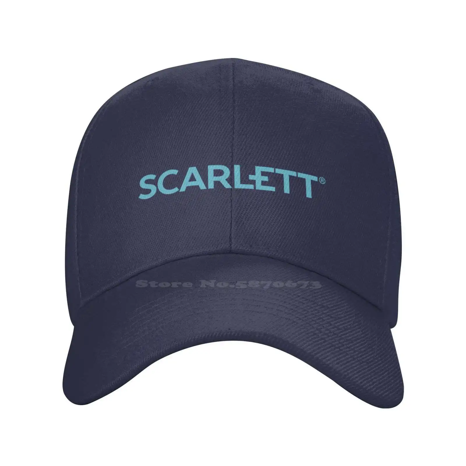 

Модная качественная джинсовая бейсболка с логотипом Scarlett