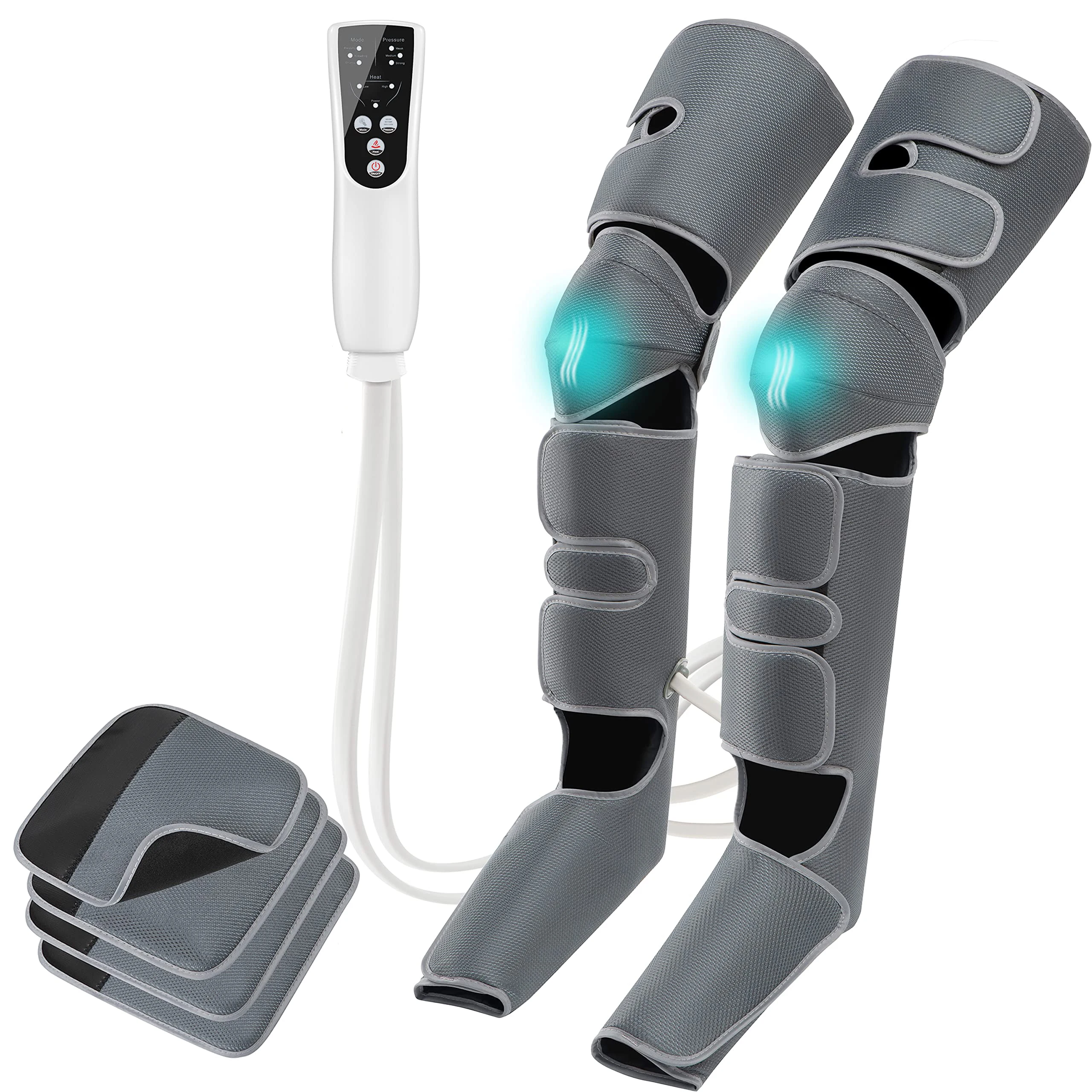 Benmassager Luftkompression til cirkulation Lægfødder Lårmassage Muskelsmertelindring Knæ Varme Lymfe_voghion.com