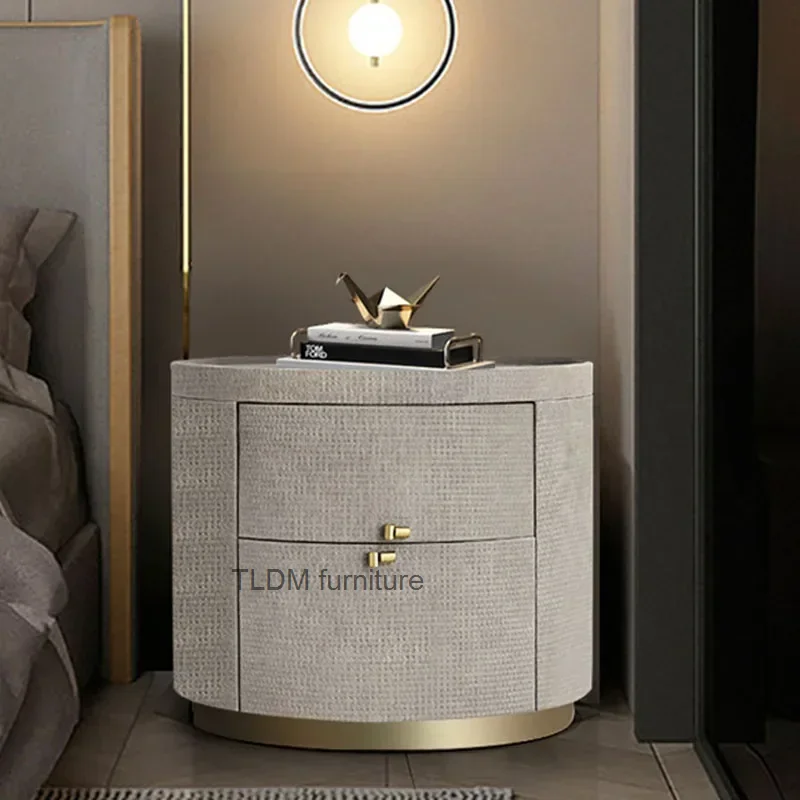 

Unique Luxury Storage Nightstand Gray Aesthetics Mobile Single Nightstand Korean Maximist Mesitas De Noche Home Furniture