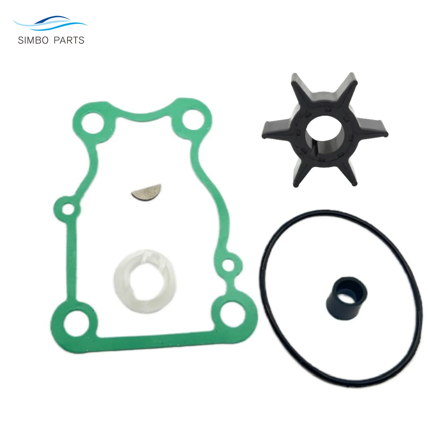 

66T-W0078-00 Water Pump Impeller Kit For Yamaha 25 30 40 HP 4 Stroke Outboard 66T-W0078-A0 66T-W0078-01 Sierra 18-3440 18-3413
