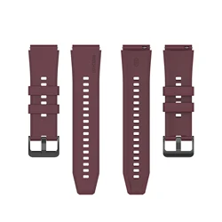 Universal Silicone Smartwatch Strap - Premium 22mm/20mm Band Accessory for Galaxy 6-6 Classic (Wine red)