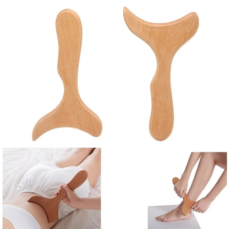 

Wooden Lymphatic Drainage Massager Paddle Manual Anti-Cellulite Gua Sha Tool Muscle Pain Relief Soft Tissue Therapy Device