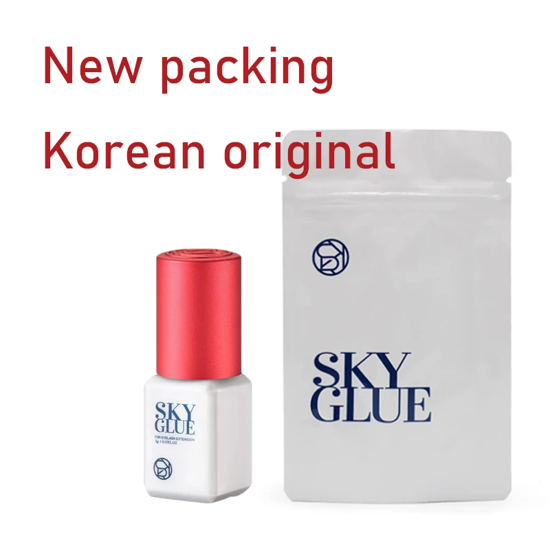 5 Bottles SKY S+ Glue Fake Eyelash Extension Korea Original 5ml Red Cap Beauty Health Lava Beauty Shop Makeup Tools Adhesive 3