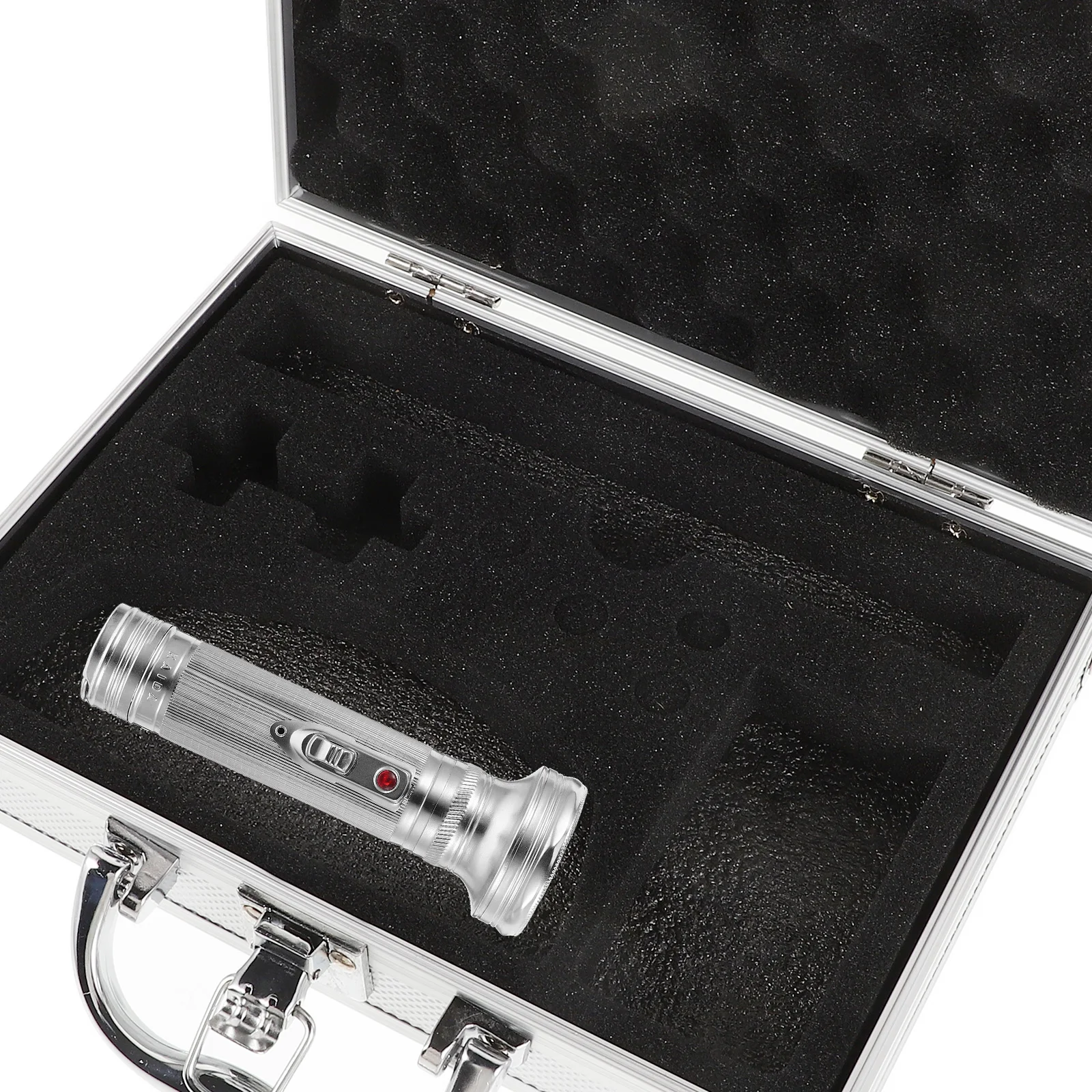 여행 가방 손전등 도구 상자 서류 가방 작은 어린이 알루미늄 하드 실버 합금 도구 여성용