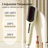 Hair Straightening Brush Negative Ion 2 In 1 Hair Straightener Heating Comb Multifunctional Hair Curler Curling Iron Stying Tool 5