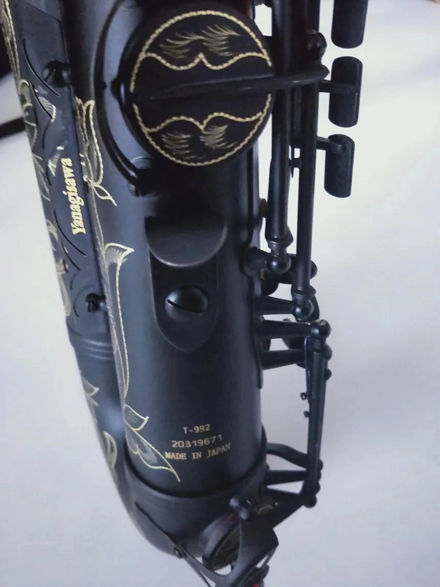 Japan Yanagis T-992 Professional Tenor Saxophone Antique Brushed Craftsmanship Beautifully Carved Tone