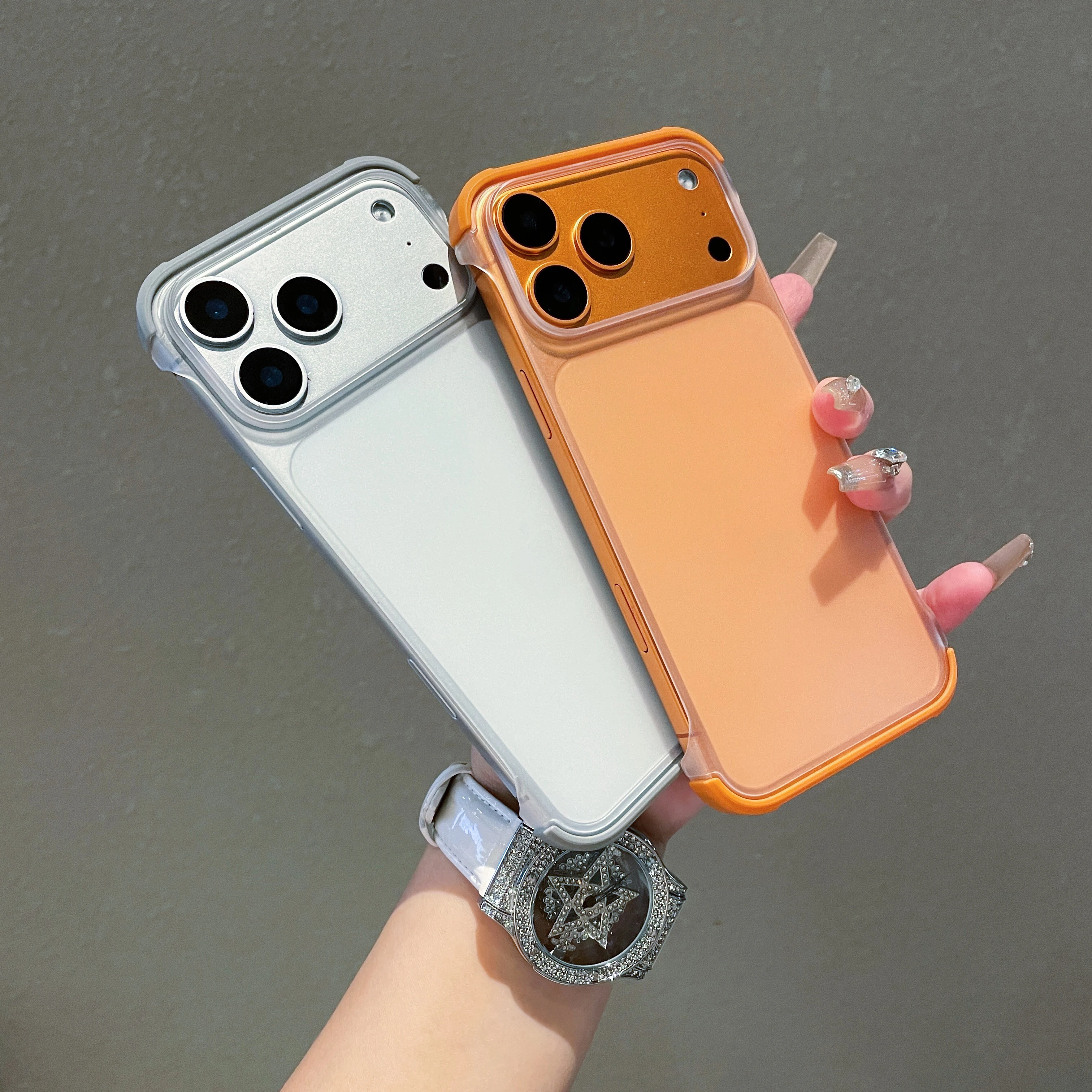 Ultra Thin Transparent Frameless Shockproof Matte Phone Case