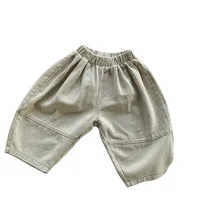Autumn New Children Loose Trousers Baby Girls Wide Leg Pants Solid Casual Pants Fashion Boys Harem Pants Kids Toddler Clothes 5
