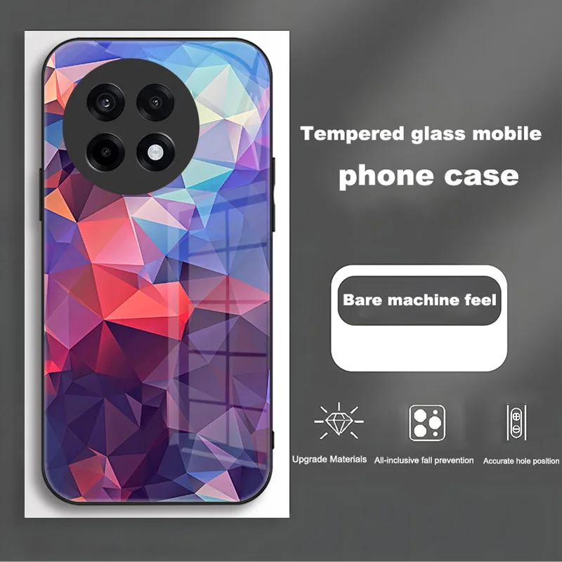 Tempered Glass Shockproof Protective Case with Hard PC Cover