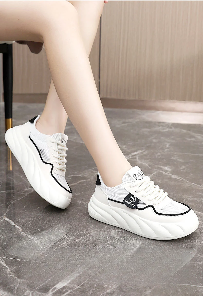 Damen-Tennisschuhe, Laufschuhe, Turnschuhe, Segeltuch, Gummisohle, gepolsterte Stoßdämpfungs-Turnschuhe_voghion.com