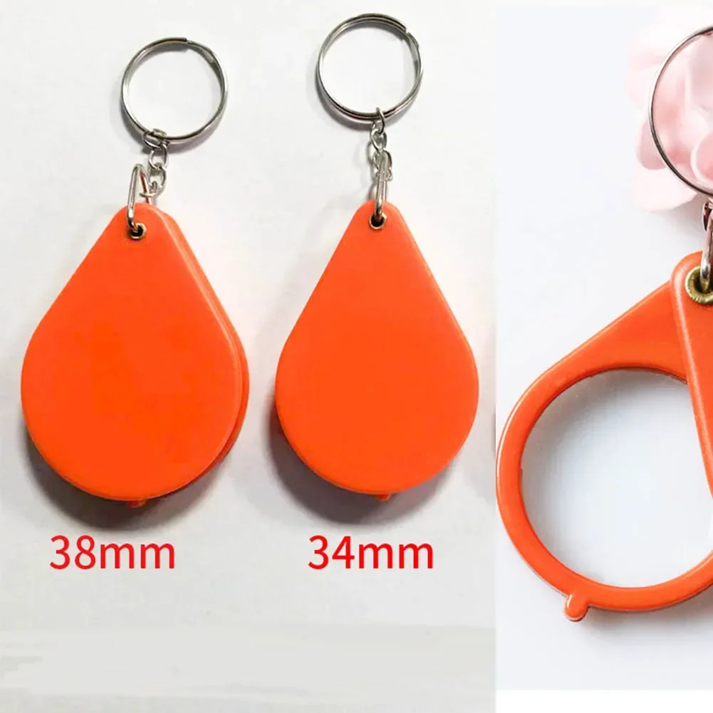 10X Mini Magnifier jewelry Reading Magnifying Glass Loupe Portable Folding Pocket Keychain Magnifier 34/38mm stamps coins jewelry magnifier jewelry magnifying glass magnifying glass reading magnifier
