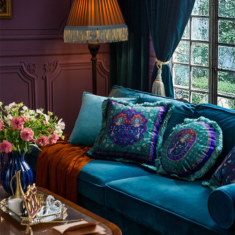 孔雀 鳥 ソファーカバー 椅子カバー クッションカバーにもにおすすめ