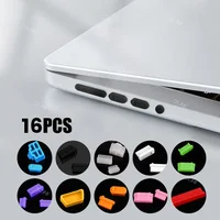 16Pcs/set Universal Anti Dustproof Notebook Port Plug Silicone Protector USB Elastic Laptop Computer Cover Stopper 2