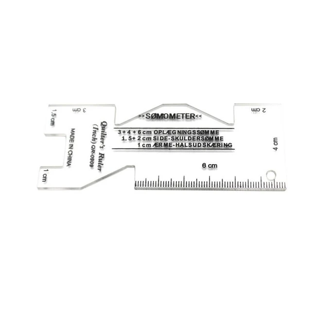 Sewing Rulers And Guides For Fabric Plastics Sewing Ruler Cm And Inches  Measuring Gauge Seam Guide Ruler For Quilting And Sewing