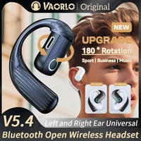 Open Wireless Headset Bluetooth 5.4 180° Rotation Adjustable Left Right Ear Universal Earphone Mic Sport Business Music Ear-Hook 1