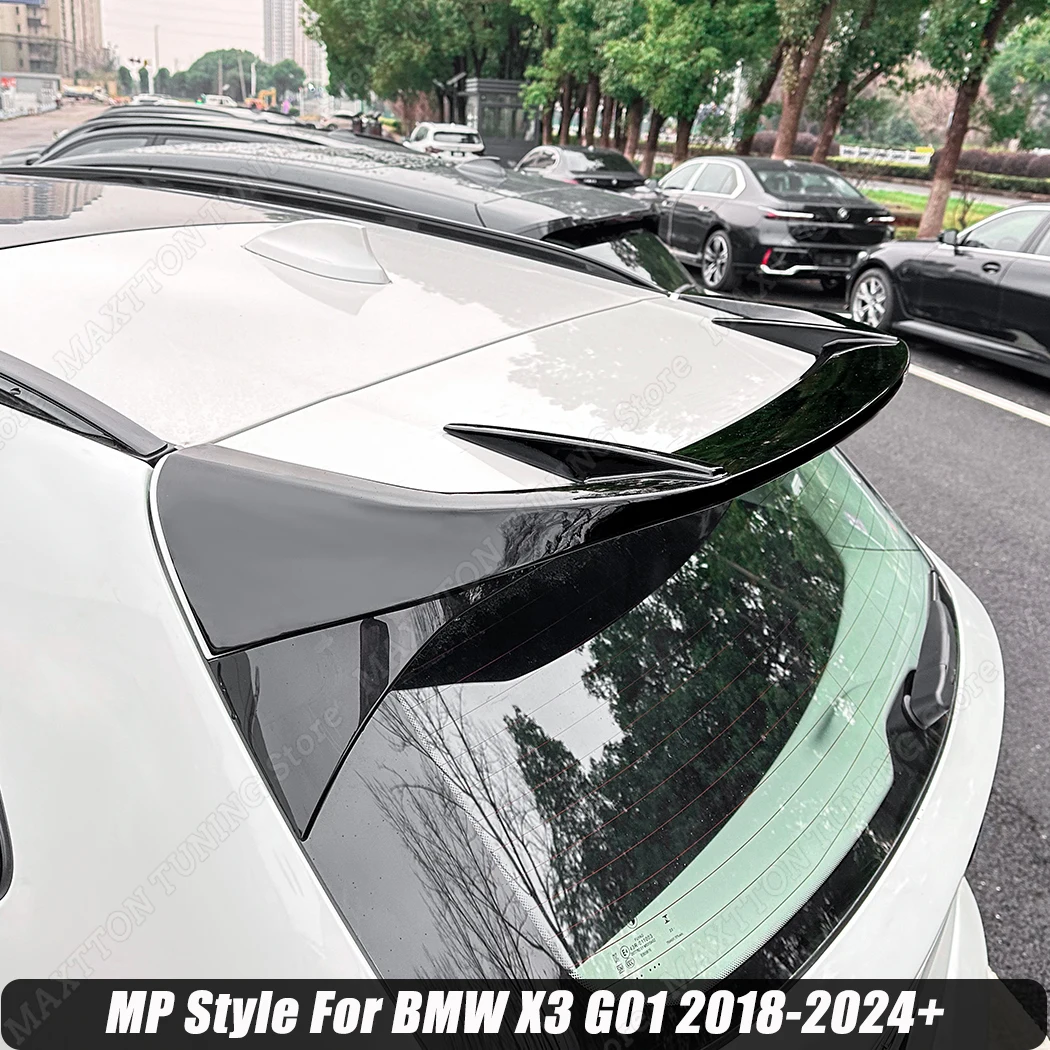 

MP Style For BMW X3 G01 2018-2024+ Car Tail Tailgate Splitter Trunk Roof Wings Fixed Wind Spoiler Rear Wing Spoilers Decoration