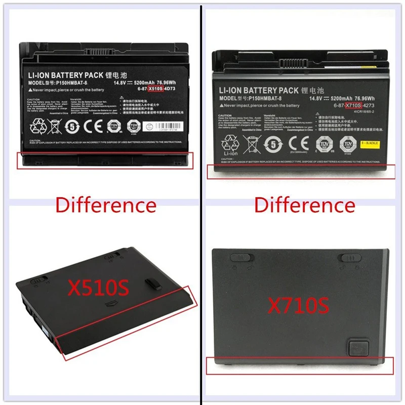 Portátil Para Clevo X711 X710S P170 P170HM
