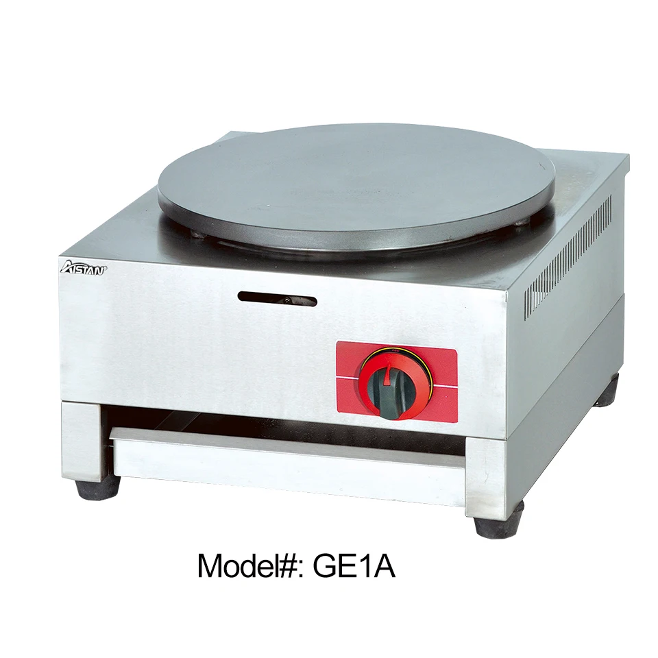 GE1A electric gas crepe maker commercial crepe making machine single