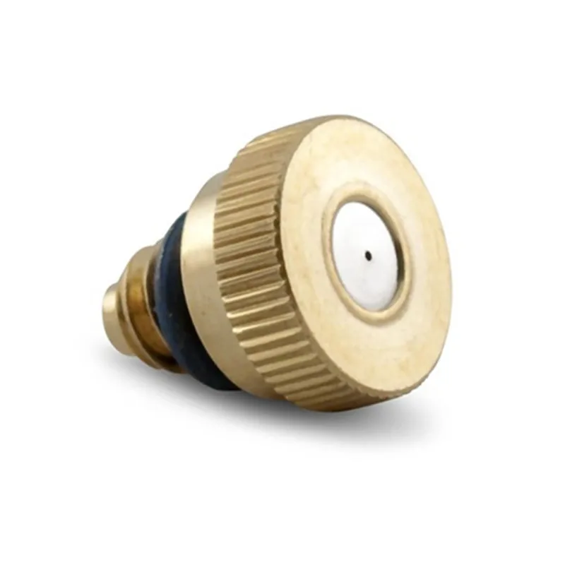 10PCS Low Pressure High Quality Brass Fog Misting Nozzles Garden Connectors Water Irrigation Sprinkler Fittings 6