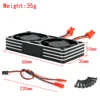 RC car for 1/7 1/8 1/10 Motor radiator 540 550 3650 3660 3670 Motor cooling high-speed fan dual fan 3010 2