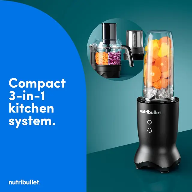 ® Ultra Plus+ 3-1 Compact Kitchen System, 1200W Kitchen System With Blender, Food Processor, And Coffee And Spice Grinder, 32Oz 2