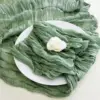 set of 6 Sand Cheesecloth Table Runner Gauze Semi-Sheer Boho or Rustic Wedding Table Decor for Wedding Decor Arch Bridal Shower 2