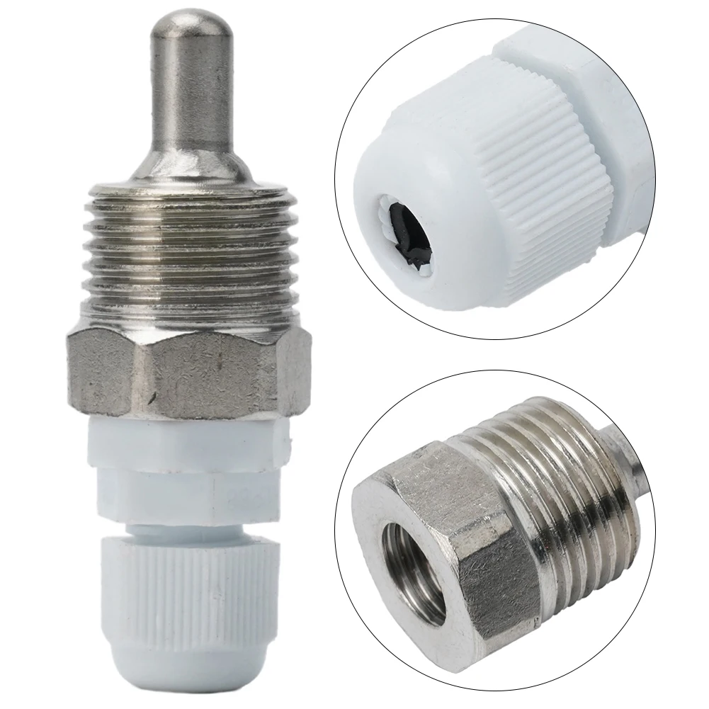 30-200mm Thermowell Temperature Sensor Stainless Steel Thermowell 1/2 BSP G Threads For Temperature Sensors Fit Dia 6mm Tube