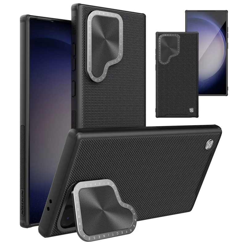 

Тонкий Магнитный чехол для телефона Magsafe для Samsung Galaxy S24 ультра Защита объектива подставка для объектива Kickstand жесткий противоударный чехол