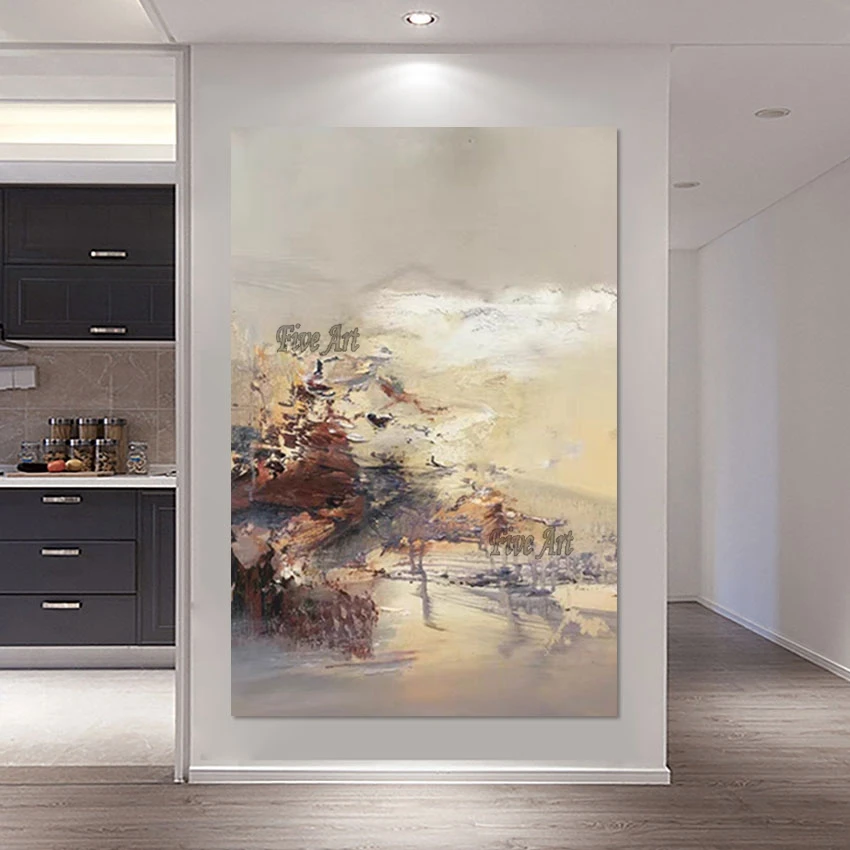 

Showpieces For Home Decoration Acrylic Artwork Abstract Canvas Painting Design Modern Textured Wall Pictures For Living Room