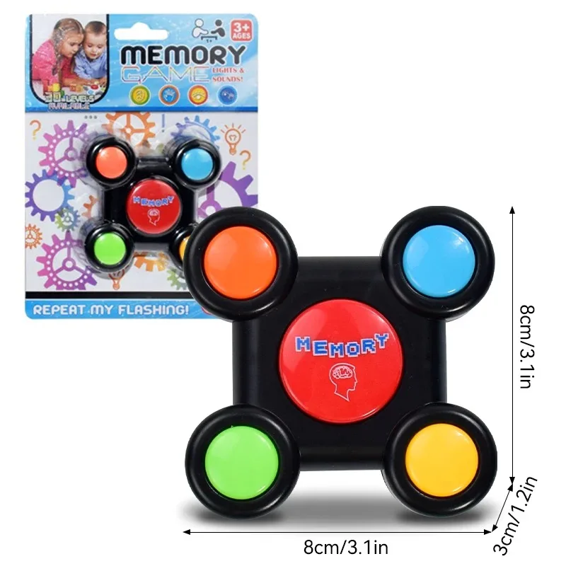 Children's Interactive Memory Game with LED Lights and Sound Effects