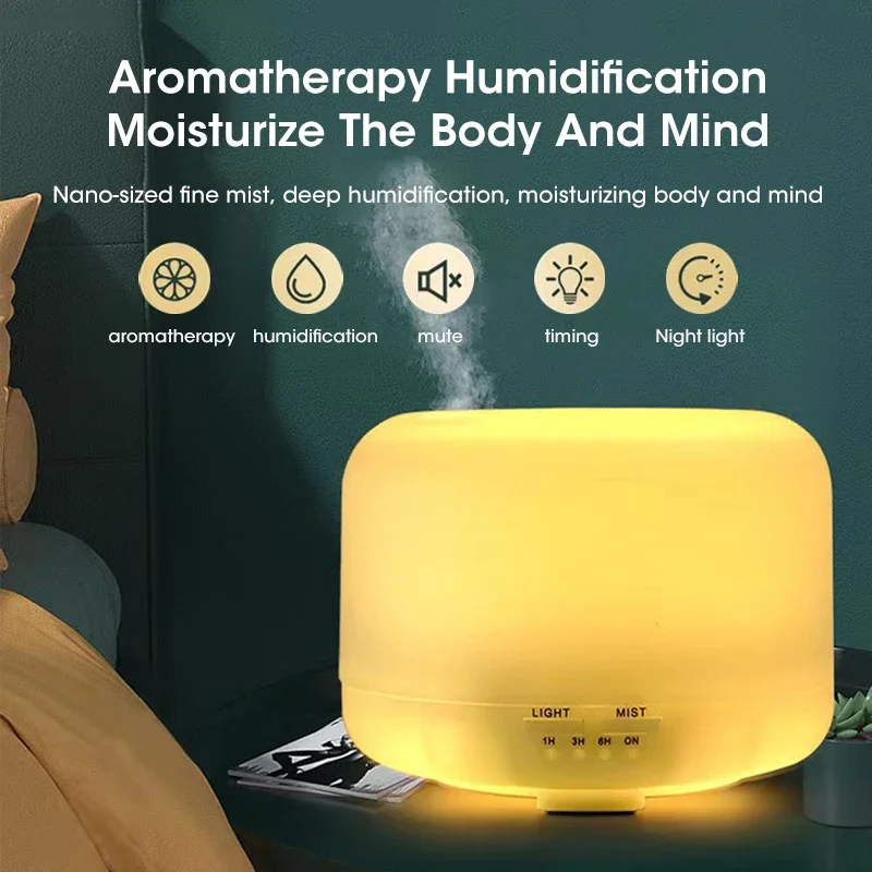 Home Mini Humidifier Car Humidifier 500ml Desktop Atomization Multi Functional Aromatherapy Oil Diffuser Home Car