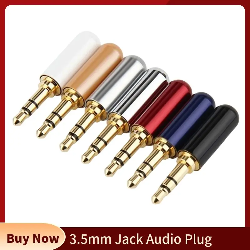 Jack 3.5 mm 3 Pole Stereo Audio Connector 3.5mm Headphone Plug ...