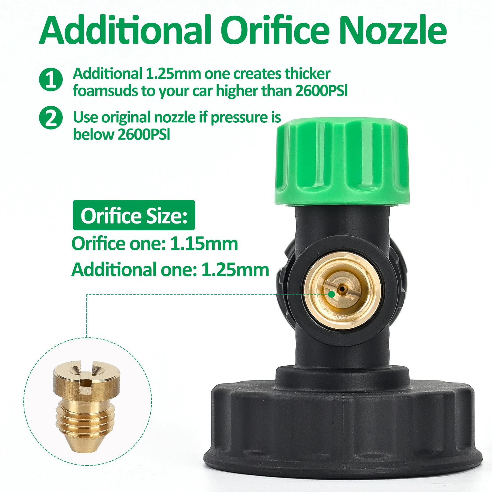 Pressure Washer Foam Cannon Foam Generator Snow Foam Lance with 1/4” Quick Connector for Portland Husky Ryobi Greenwork 3